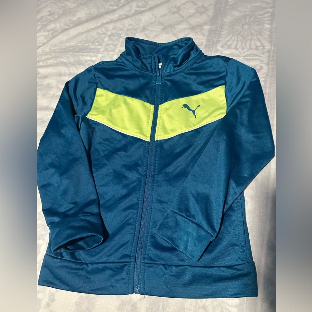 Puma Teal and Lime Jacket